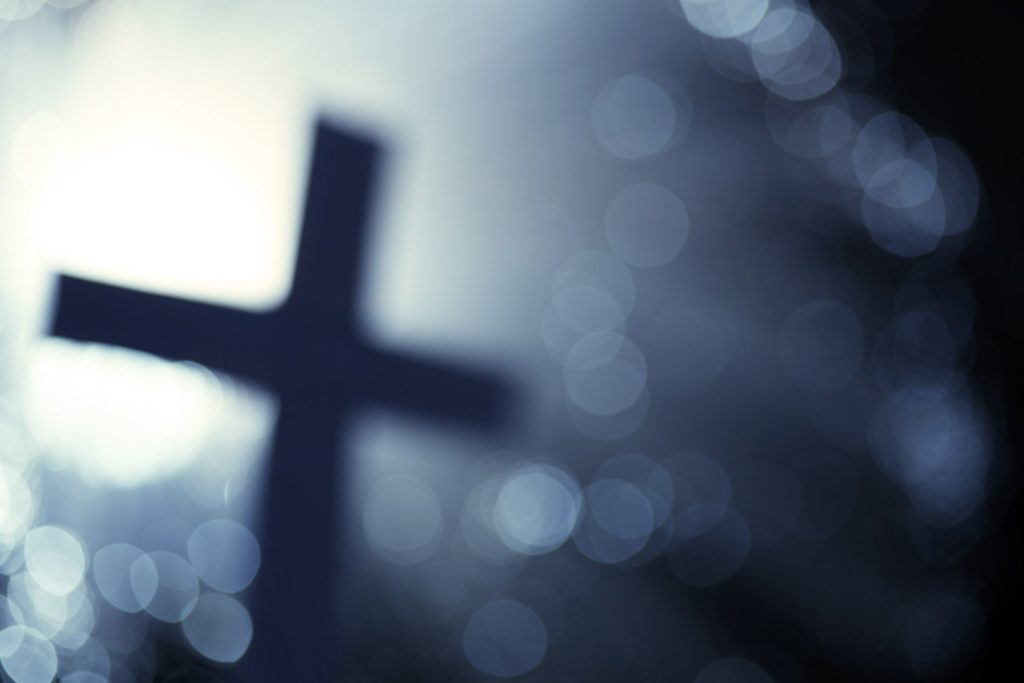Silhouette of a cross