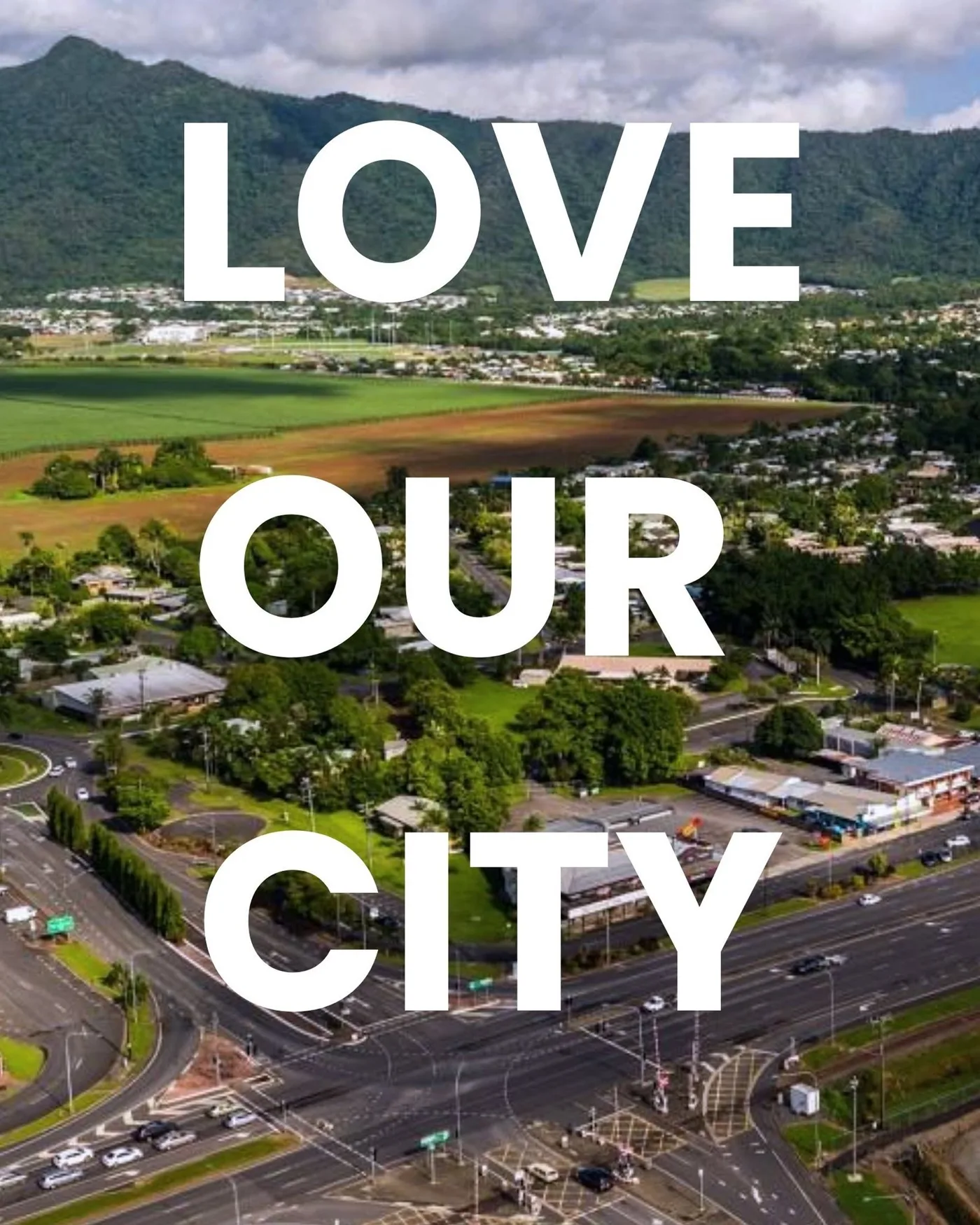 Aerial view of Cairns and its southern suburbs